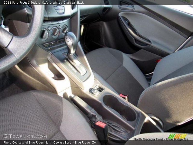 Oxford White / Charcoal Black 2012 Ford Focus S Sedan