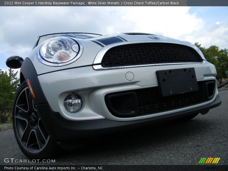 White Silver Metallic / Cross Check Toffee/Carbon Black 2012 Mini Cooper S Hardtop Bayswater Package