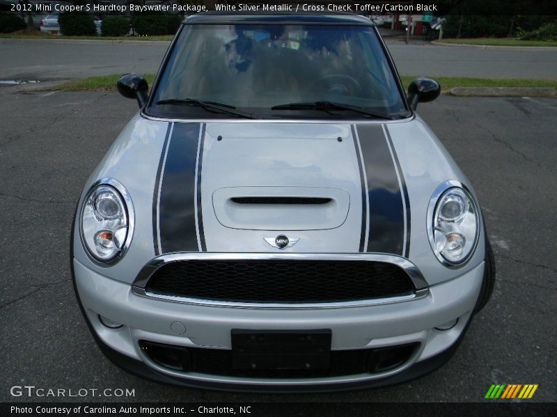 White Silver Metallic / Cross Check Toffee/Carbon Black 2012 Mini Cooper S Hardtop Bayswater Package