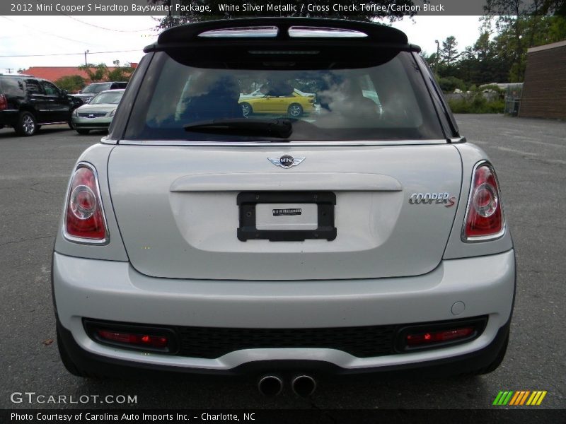 White Silver Metallic / Cross Check Toffee/Carbon Black 2012 Mini Cooper S Hardtop Bayswater Package