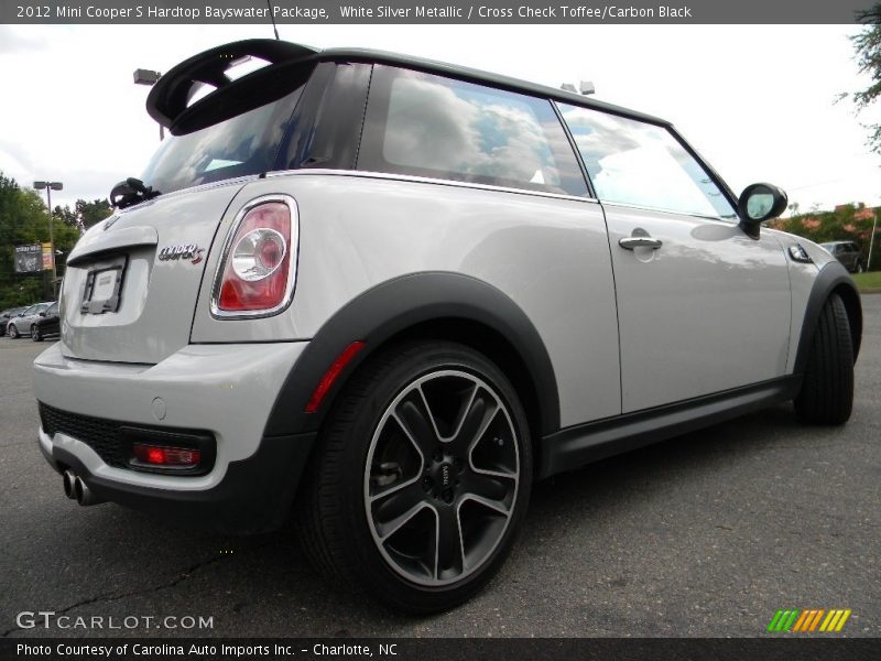 White Silver Metallic / Cross Check Toffee/Carbon Black 2012 Mini Cooper S Hardtop Bayswater Package