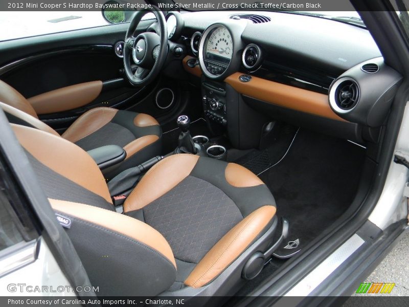 White Silver Metallic / Cross Check Toffee/Carbon Black 2012 Mini Cooper S Hardtop Bayswater Package