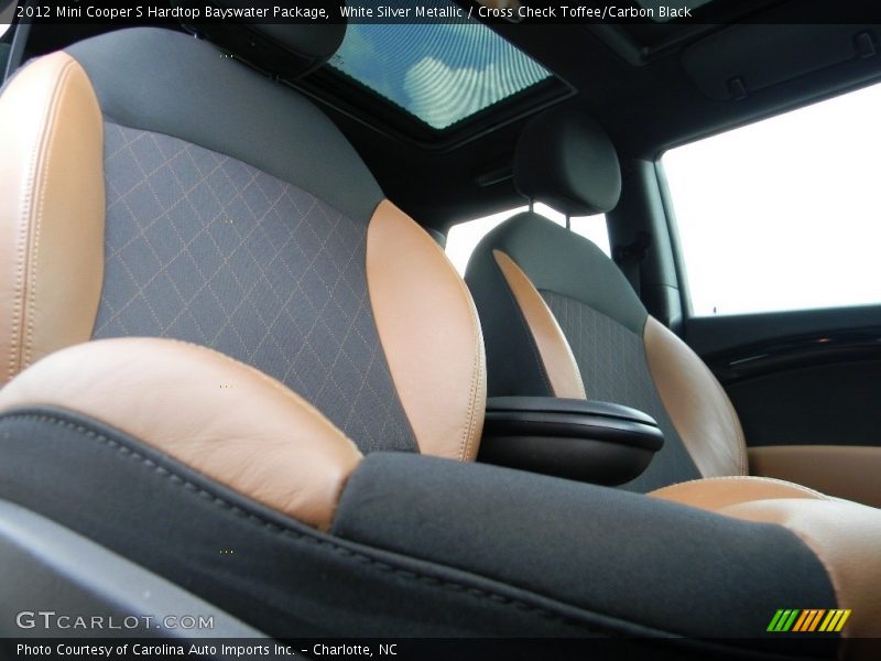 White Silver Metallic / Cross Check Toffee/Carbon Black 2012 Mini Cooper S Hardtop Bayswater Package