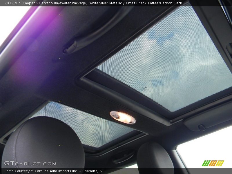 White Silver Metallic / Cross Check Toffee/Carbon Black 2012 Mini Cooper S Hardtop Bayswater Package