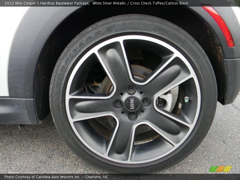 White Silver Metallic / Cross Check Toffee/Carbon Black 2012 Mini Cooper S Hardtop Bayswater Package