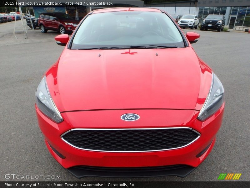 Race Red / Charcoal Black 2015 Ford Focus SE Hatchback