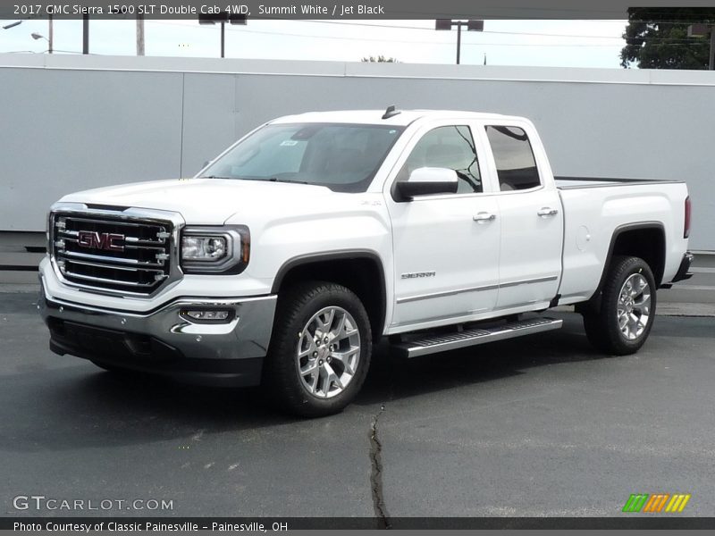 Summit White / Jet Black 2017 GMC Sierra 1500 SLT Double Cab 4WD