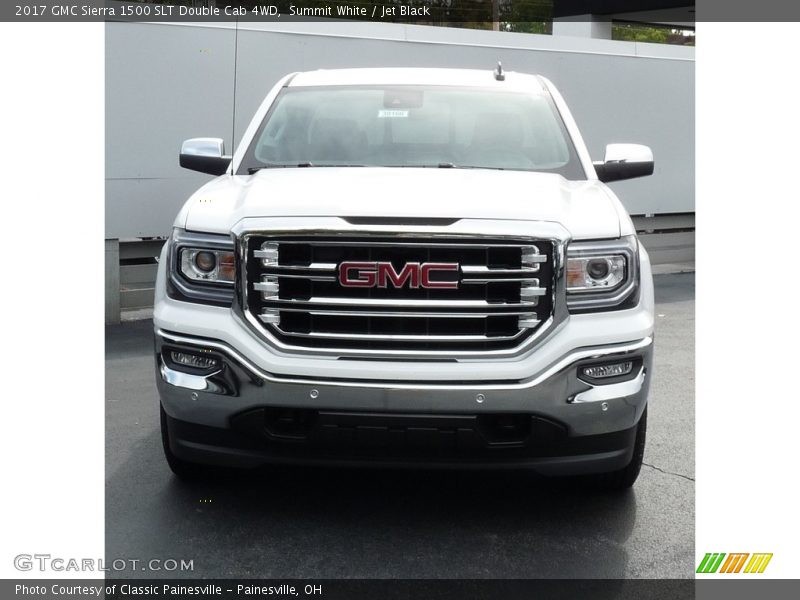 Summit White / Jet Black 2017 GMC Sierra 1500 SLT Double Cab 4WD