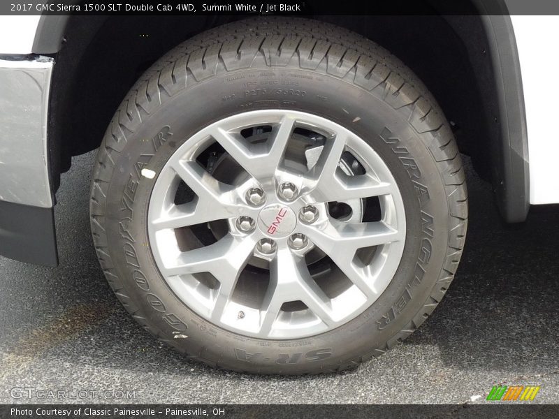 Summit White / Jet Black 2017 GMC Sierra 1500 SLT Double Cab 4WD