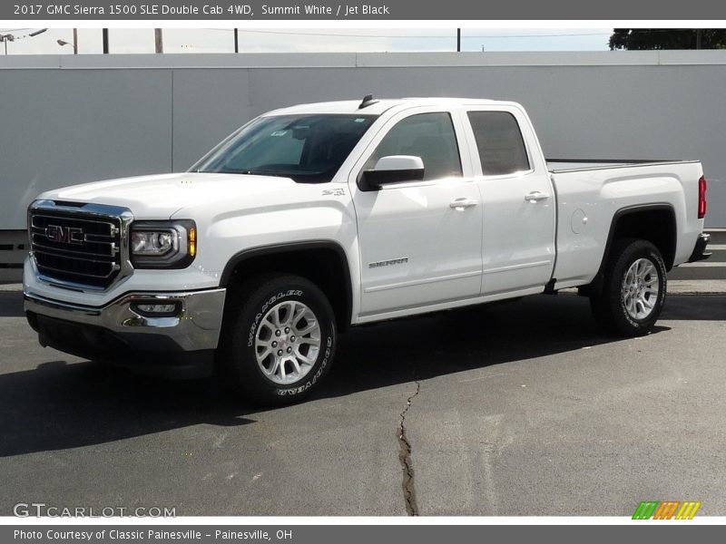 Summit White / Jet Black 2017 GMC Sierra 1500 SLE Double Cab 4WD