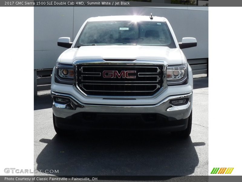 Summit White / Jet Black 2017 GMC Sierra 1500 SLE Double Cab 4WD