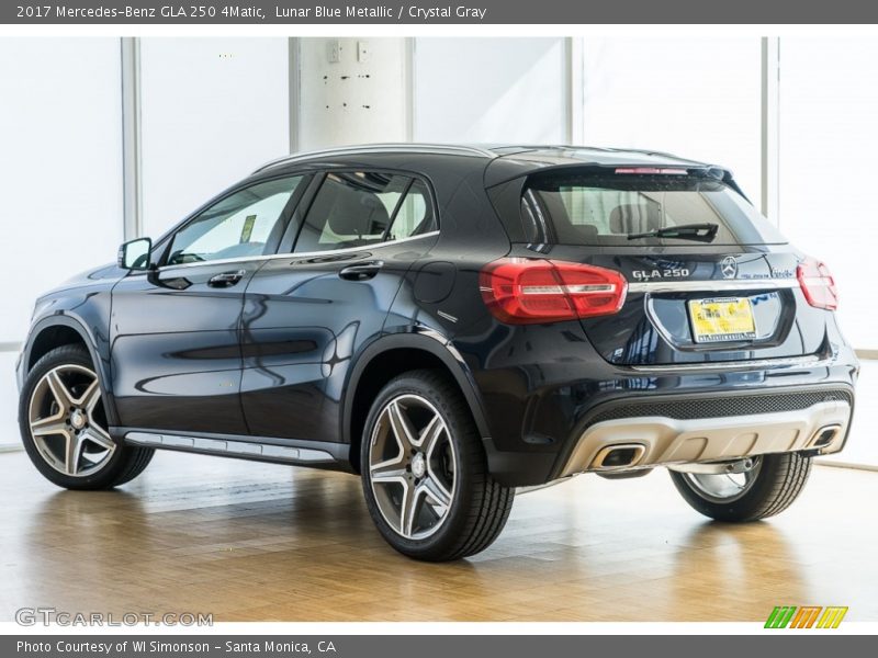 Lunar Blue Metallic / Crystal Gray 2017 Mercedes-Benz GLA 250 4Matic