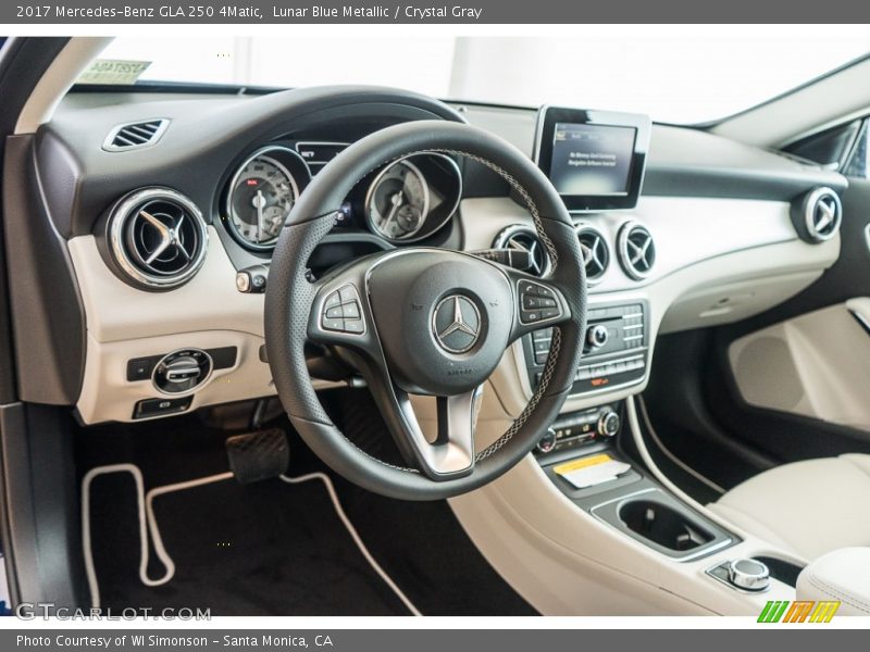 Lunar Blue Metallic / Crystal Gray 2017 Mercedes-Benz GLA 250 4Matic