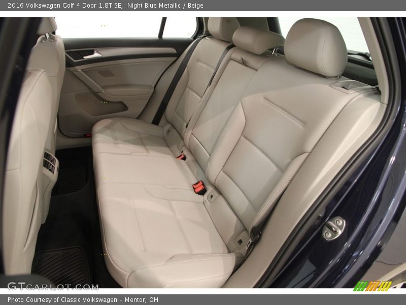 Night Blue Metallic / Beige 2016 Volkswagen Golf 4 Door 1.8T SE