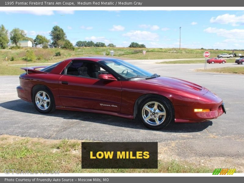 Medium Red Metallic / Medium Gray 1995 Pontiac Firebird Trans Am Coupe