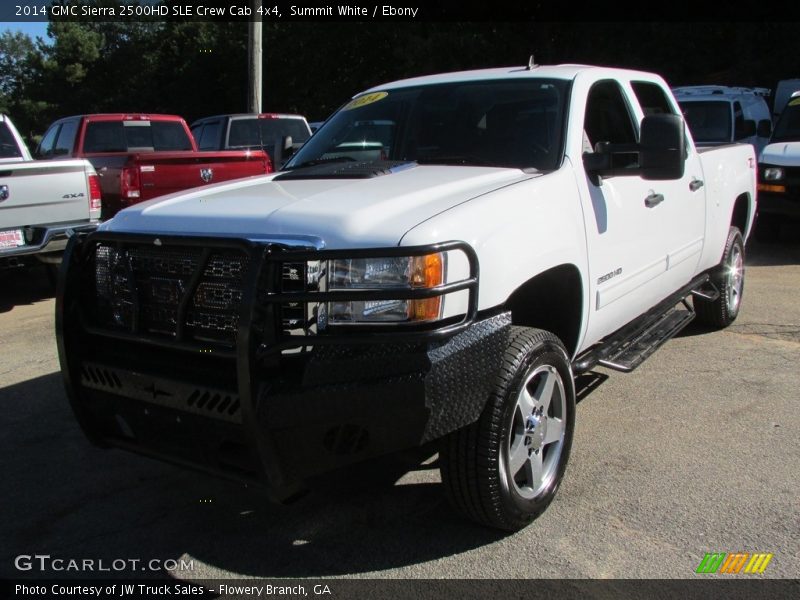 Summit White / Ebony 2014 GMC Sierra 2500HD SLE Crew Cab 4x4