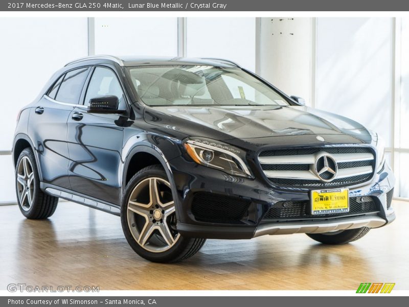 Lunar Blue Metallic / Crystal Gray 2017 Mercedes-Benz GLA 250 4Matic