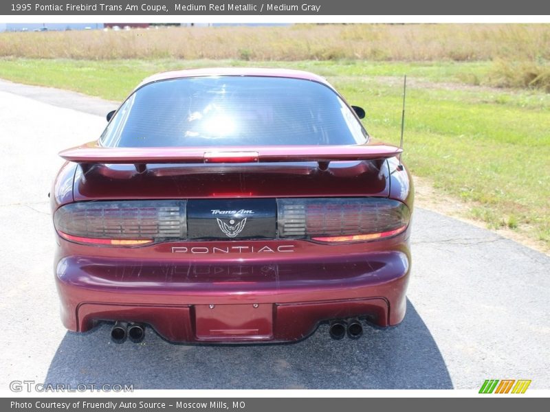 Medium Red Metallic / Medium Gray 1995 Pontiac Firebird Trans Am Coupe