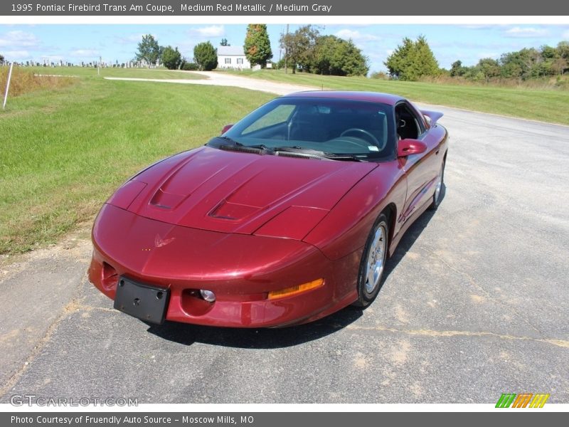 Medium Red Metallic / Medium Gray 1995 Pontiac Firebird Trans Am Coupe