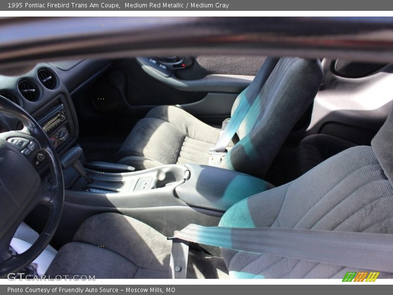 Medium Red Metallic / Medium Gray 1995 Pontiac Firebird Trans Am Coupe