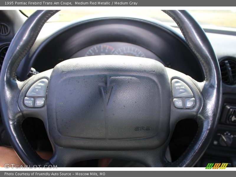 Medium Red Metallic / Medium Gray 1995 Pontiac Firebird Trans Am Coupe