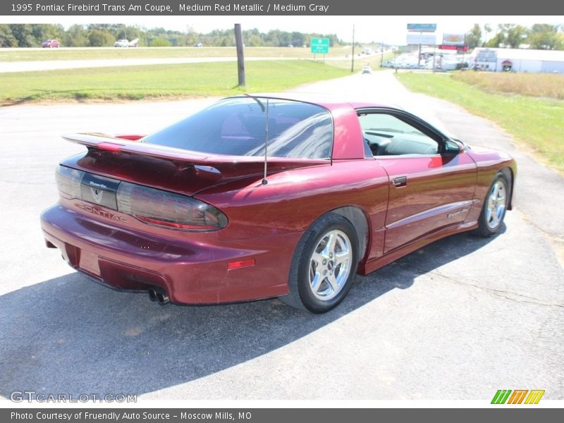 Medium Red Metallic / Medium Gray 1995 Pontiac Firebird Trans Am Coupe