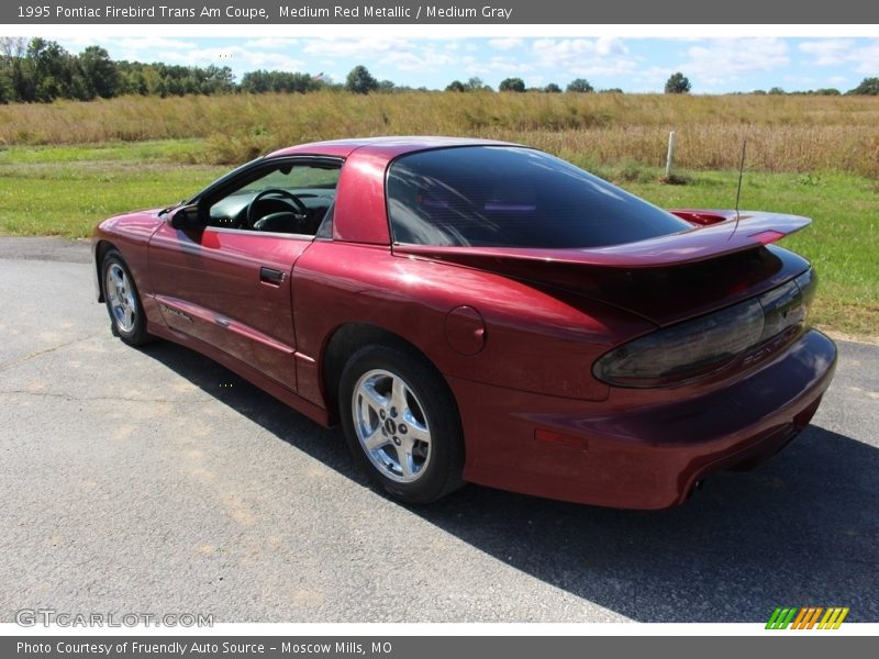 Medium Red Metallic / Medium Gray 1995 Pontiac Firebird Trans Am Coupe