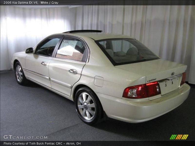 White / Gray 2006 Kia Optima EX V6