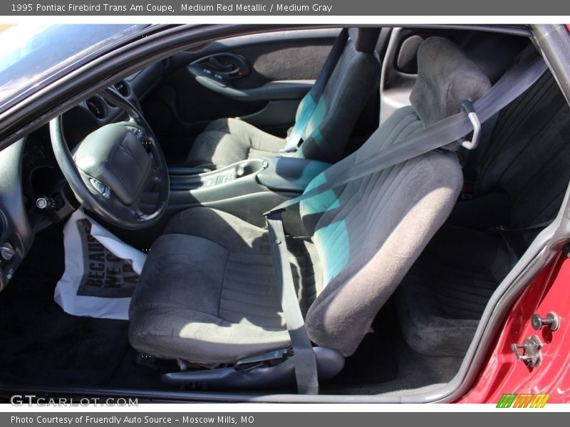 Medium Red Metallic / Medium Gray 1995 Pontiac Firebird Trans Am Coupe