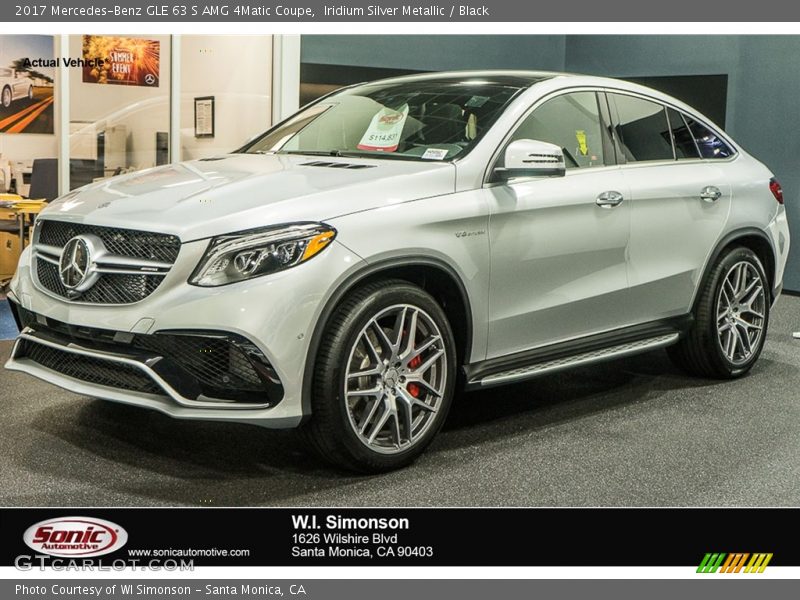 Iridium Silver Metallic / Black 2017 Mercedes-Benz GLE 63 S AMG 4Matic Coupe