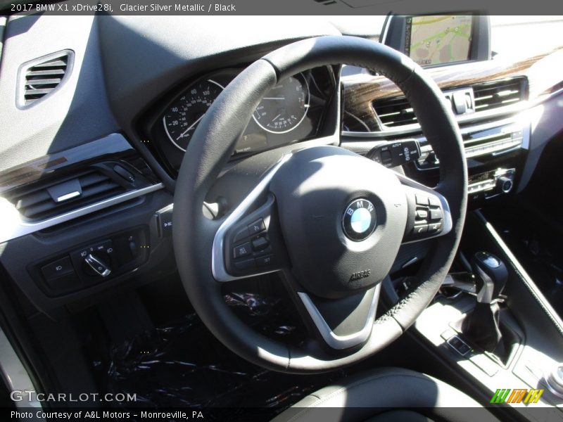 Glacier Silver Metallic / Black 2017 BMW X1 xDrive28i