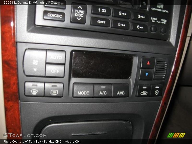 White / Gray 2006 Kia Optima EX V6