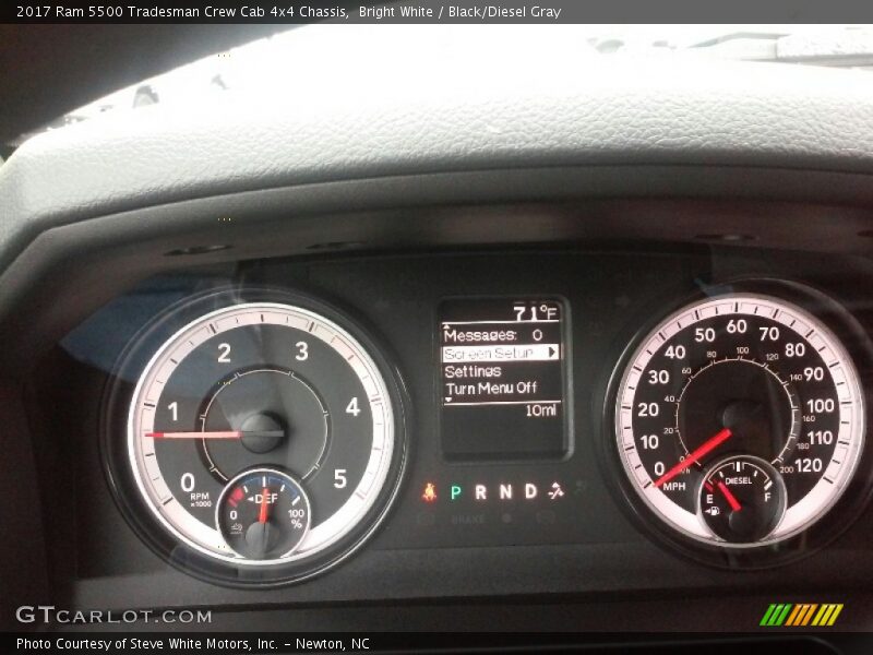 Bright White / Black/Diesel Gray 2017 Ram 5500 Tradesman Crew Cab 4x4 Chassis