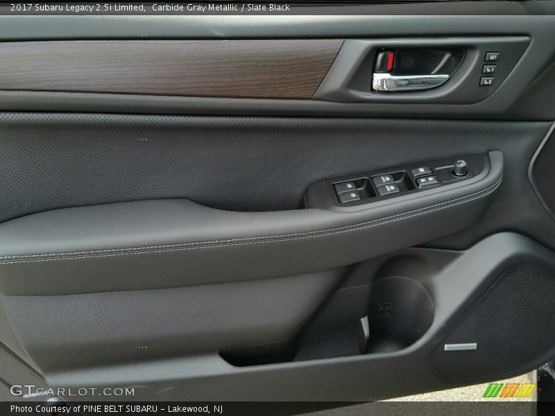 Carbide Gray Metallic / Slate Black 2017 Subaru Legacy 2.5i Limited