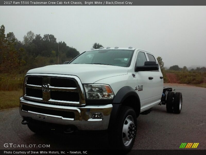 Bright White / Black/Diesel Gray 2017 Ram 5500 Tradesman Crew Cab 4x4 Chassis