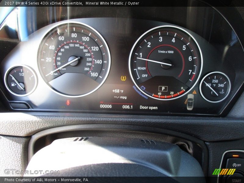  2017 4 Series 430i xDrive Convertible 430i xDrive Convertible Gauges
