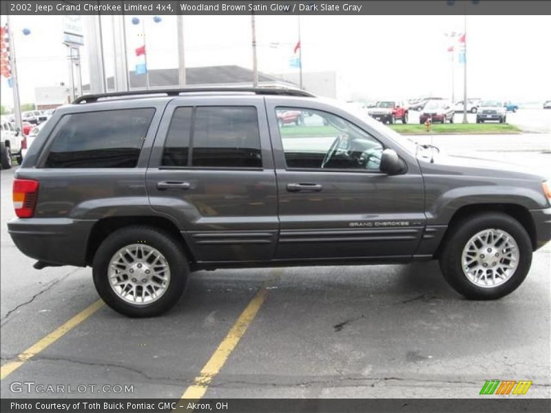 Woodland Brown Satin Glow / Dark Slate Gray 2002 Jeep Grand Cherokee Limited 4x4