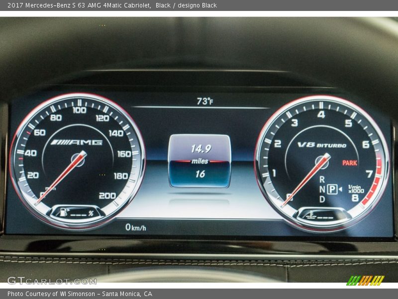  2017 S 63 AMG 4Matic Cabriolet 63 AMG 4Matic Cabriolet Gauges