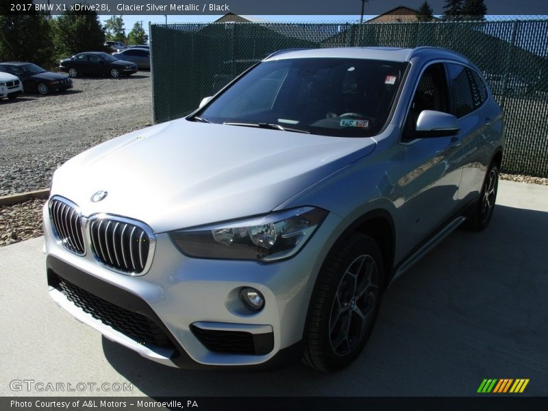 Glacier Silver Metallic / Black 2017 BMW X1 xDrive28i