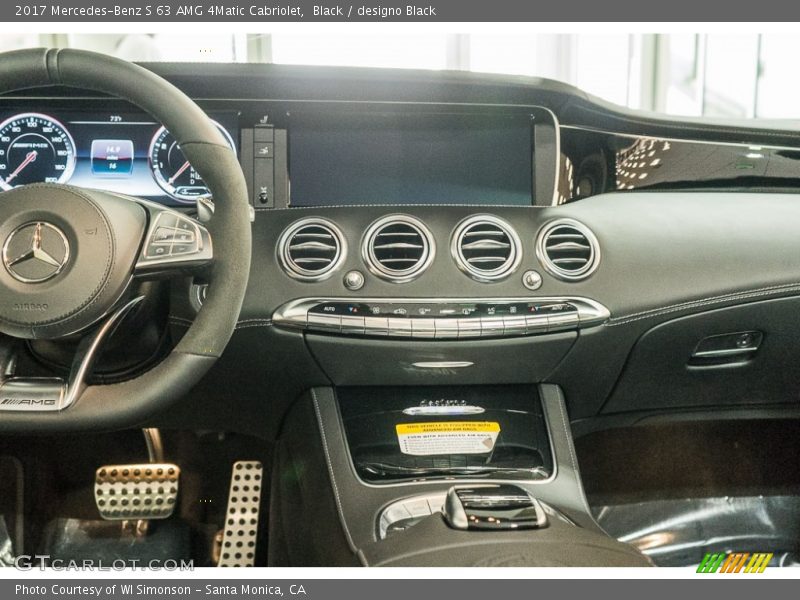 Dashboard of 2017 S 63 AMG 4Matic Cabriolet