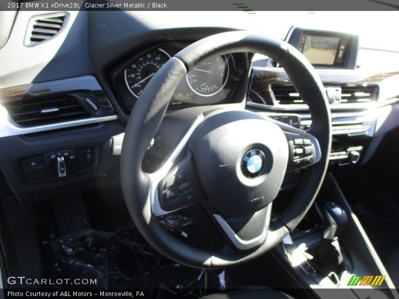 Glacier Silver Metallic / Black 2017 BMW X1 xDrive28i
