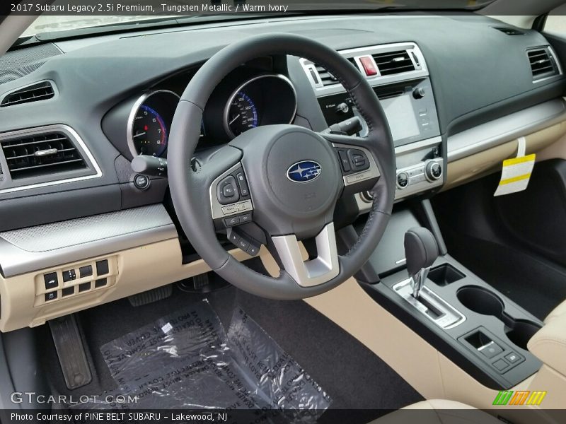 Tungsten Metallic / Warm Ivory 2017 Subaru Legacy 2.5i Premium