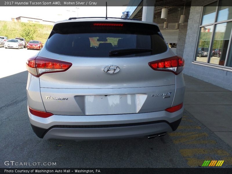 Molten Silver / Gray 2017 Hyundai Tucson Sport AWD