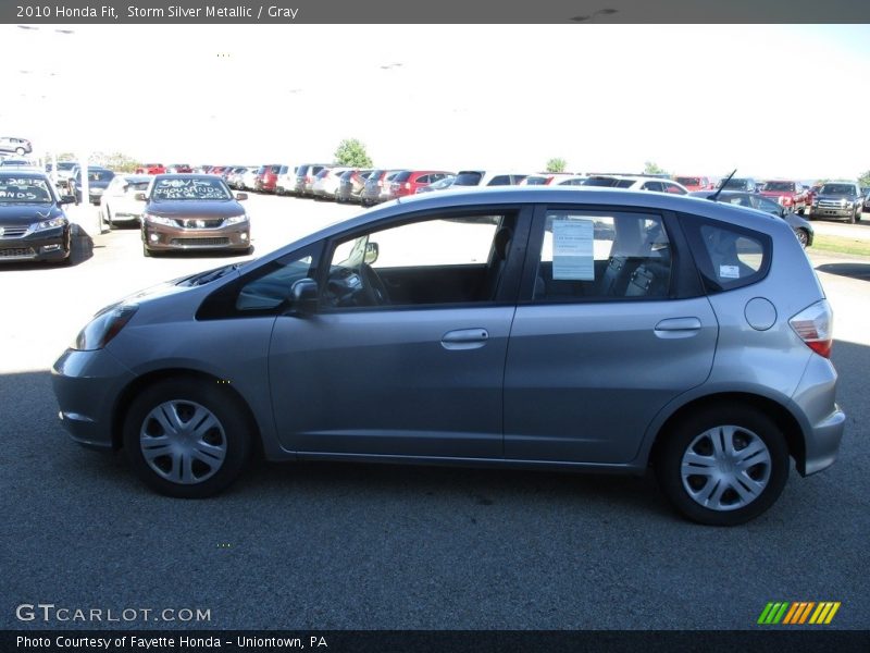 Storm Silver Metallic / Gray 2010 Honda Fit