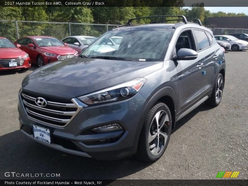 Coliseum Gray / Black 2017 Hyundai Tucson Eco AWD