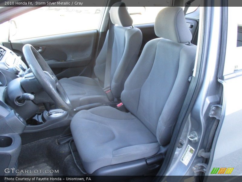 Storm Silver Metallic / Gray 2010 Honda Fit