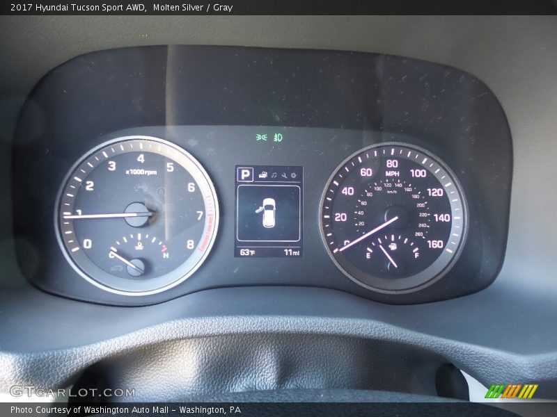 Molten Silver / Gray 2017 Hyundai Tucson Sport AWD