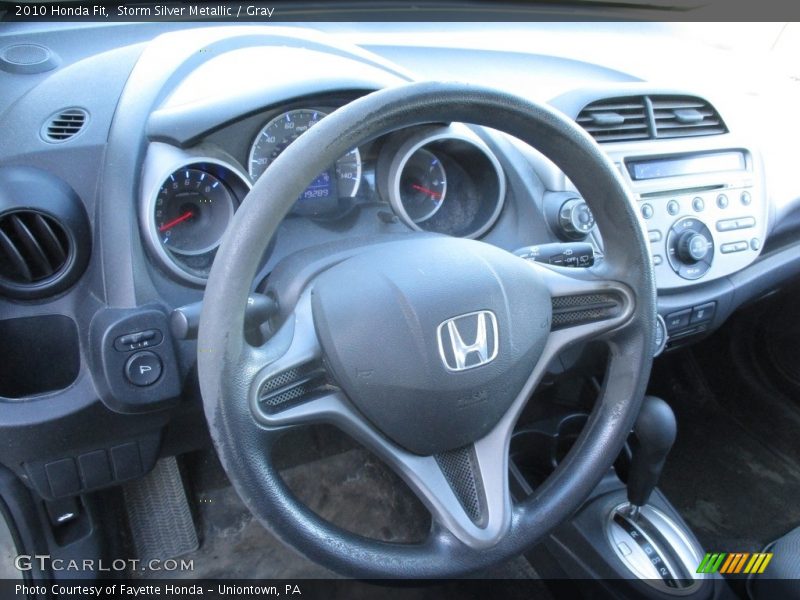 Storm Silver Metallic / Gray 2010 Honda Fit