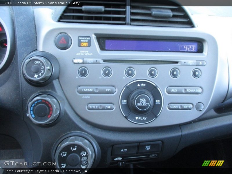 Storm Silver Metallic / Gray 2010 Honda Fit