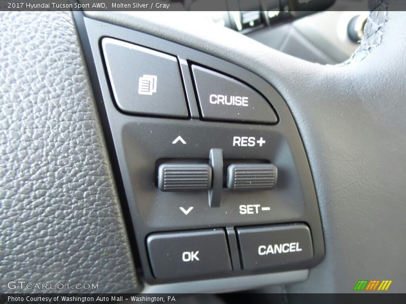 Molten Silver / Gray 2017 Hyundai Tucson Sport AWD
